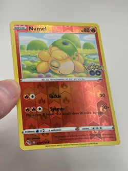 Pokemon TCG Numel Reverse Holo Card Peelable Ditto 013/078 Pokemon Go Near Mint - Image 5