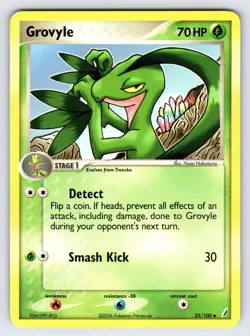 Grovyle 32/100 2006 EX Crystal Guardians Pokemon Card Non Holo Uncommon - Vlp - Image 1