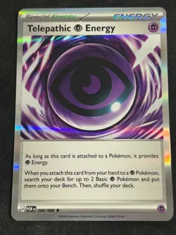 Pokemon Card - Telepathic [P] Energy - Holo Rare (088/088) Perfect Order NM - Image 1