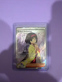 Pokemon TCG Scarlet & Violet 151 Erika's Invitation Full Art Holo Card 196/165! - Image 1