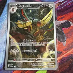 Kingambit 130 Promo SV: Scarlet & Violet Black Stat Promo Cards NM - Image 1