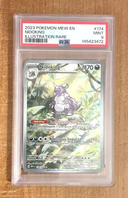Pokemon, Scarlet and Violet 151, Nidoking SIR Card #174, PSA 9 - Image 1