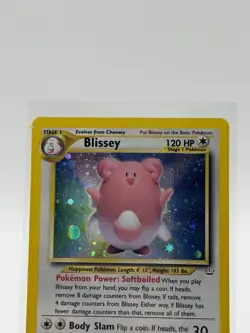 Blissey 2/64 Holo Rare Neo Revelation Set Pokemon Card WOTC Vintage LP - Image 2