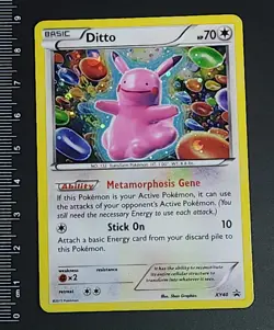 Pokemon TCG Ditto XY40 Black Star Promo Holo Card MP - Image 1