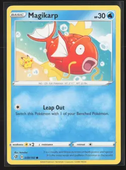Magikarp Common SWSH02: Rebel Clash 039/192 NM Pokemon Card - Image 1