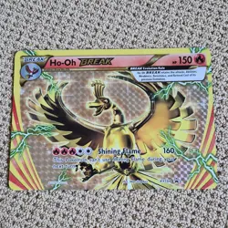 Pokemon Ho-Oh BREAK XY154 Oversized Promo Holo Card Shining Flame XY Set - Image 1