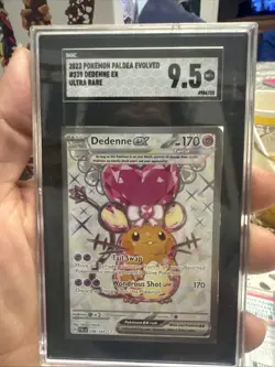 Pokemon Dedenne EX TCG Scarlet & Violet Paldea Evolved Holo Card 239/193 - Image 1
