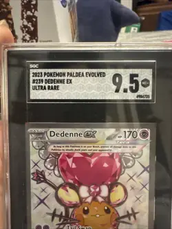 Pokemon Dedenne EX TCG Scarlet & Violet Paldea Evolved Holo Card 239/193 - Image 3