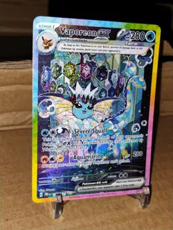 Pokemon Prismatic Evolutions Vaporeon EX, Special Illustration Card 149/131 - Image 4