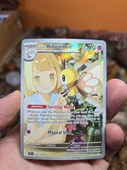 Pokemon TCG Journey Together: Lillie's Ribombee Illustration Rare Card 164/159 - Image 1
