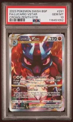 Lucario VSTAR SWSH291 SWSH: Sword & Shield Promo Cards Holo - PSA 10 - Image 1