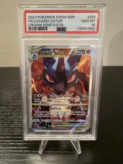Lucario VSTAR SWSH291 SWSH: Sword & Shield Promo Cards Holo - PSA 10 - Image 3