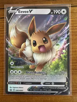 Eevee V SWSH065 SWSH: Sword & Shield Promo Cards Holo - Image 1