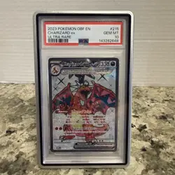 Charizard EX Obsidian Flames Ultra Rare Full Art Holo Card 215/197 PSA 10 W/CASE - Image 1