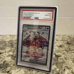 Charizard EX Obsidian Flames Ultra Rare Full Art Holo Card 215/197 PSA 10 W/CASE - Image 5