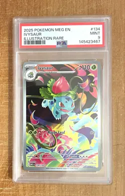 Pokemon, Mega Evolution, Ivysaur SIR Card #134, PSA 9 - Image 1
