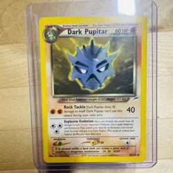 Vintage 2000 Dark Pupitar 38/105 Neo Destiny Rare English Nintendo Pokemon Card - Image 1
