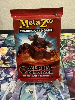 1x Sealed Metazoo ALPHA DEMO PACK : FIRE (23 Cards) 2025 METAZOO Cards - Image 1