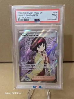 Pokemon TCG Erika's Invitation Holo Ultra Rare Card 196/165 Sv: 151 MINT PSA 9 - Image 1