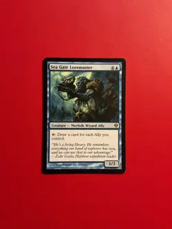 MTG 1x Sea Gate Loremaster -LP- Zendikar - Image 1