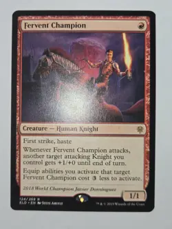 MTG Fervent Champion Throne of Eldraine 124/269 Regular Rare - Image 2