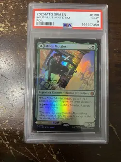 2025 Magic The Gathering Marvel's Spider-Man Miles/Ultimate Sm #0108 PSA 9 FOIL - Image 1