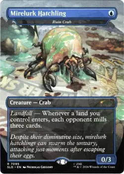 Mirelurk Hatchling - Ruin Crab R Secret Lair Drop Series 7095 NM FOIL - Image 1