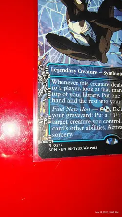 Symbiote Spider-Man 0217 Borderless Marvel's Spider-Man SPM MTG NM - Image 5