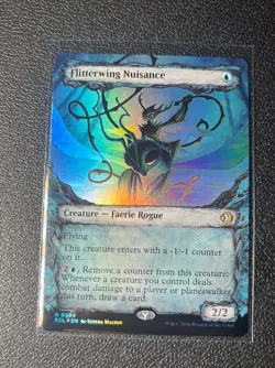 MTG Magic the Gathering FOIL Flitterwing Nuisance Showcase ECL! - Image 1