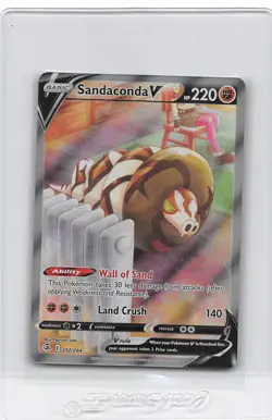 Sandaconda V 252/264 - Fusion Strike - Alt Full Art Ultra Rare - Pokemon Card NM - Image 1