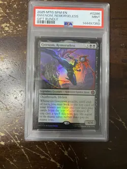 Gwenom Remorseless MTG Spider-Man Gift Exclusive Promo Foil PSA MINT 9 - Image 1
