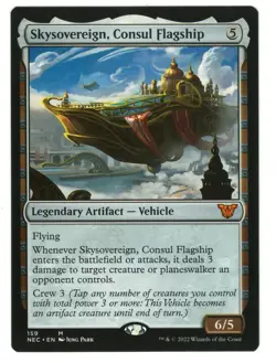 MTG Skysovereign Consul Flagship Commander Kamigawa Neon Dynasty Magic Gathering - Image 1