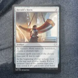 1x Herald's Horn - Commander: March of the Machine - NM - MTG Free Shipping - Image 1