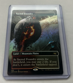 Sacred Foundry Borderless - Unfinity **FOIL** (Auction #1) - Image 1