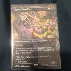 Borderless Nonfoil Super Shredder Spotlight Richmond TMNT MTG - Image 1