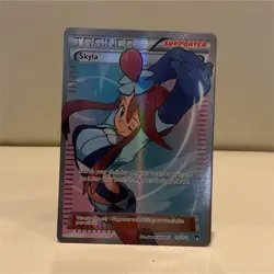Pokemon Skyla Full Art Holo Ultra Rare 122/122 Boundaries Crossed Trainer - Image 1