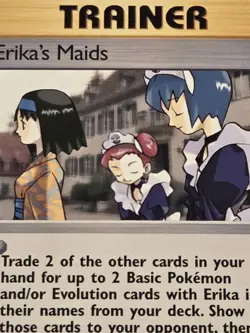 Pokemon TCG Erika's Maids 109/132 Gym Heroes Trainer Vintage - Image 4