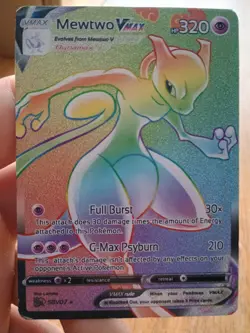 Pokemon Cards Rainbow Mew & Mewtwo Vmax & Gold Mew & Mewtwo Ex (Custom Made) - Image 2