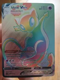 Pokemon Cards Rainbow Mew & Mewtwo Vmax & Gold Mew & Mewtwo Ex (Custom Made) - Image 4