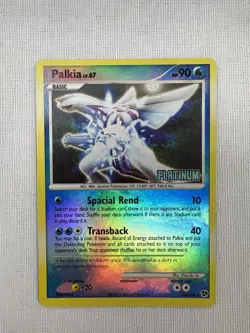 Pokemon Palkia Platinum 2008 Holo TCG Card #26/106 - LP - Image 1