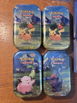 Pokemon TCG MEGA EVOLUTION ASCENDED HEROES MINI TIN LOT OF FOUR (4) NEW! SEALED! - Image 1