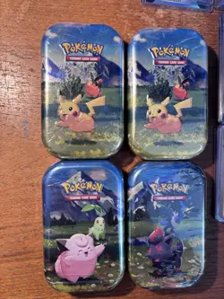 Pokemon TCG MEGA EVOLUTION ASCENDED HEROES MINI TIN LOT OF FOUR (4) NEW! SEALED! - Image 3