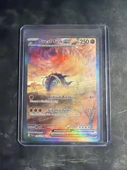 Pokemon TCG Great Tusk EX Scarlet & Violet Base Set Holo Card 246/198 Sir - Image 1