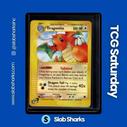 2002 POKEMON EXPEDITION SET #43 DRAGONITE REVERSE HOLO - Image 1
