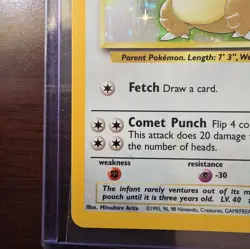 1999 Pokemon Kangaskhan 5/64 Holo Rare Jungle Card VG EX - Image 5