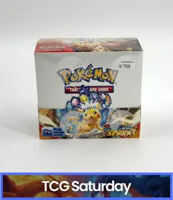 2024 POKEMON SCARLET & VIOLET SURGING SPARKS BOOSTER BOX SEALED - Image 1