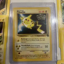 Pokemon Pikachu Kids WB Promo Basic 50 HP Regular 4 1999 English - Image 2