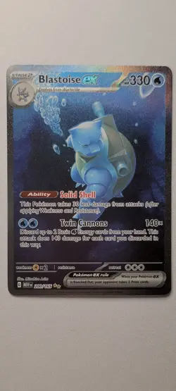 Pokemon Blastoise EX 200/165 Special Illustration Rare SV Scarlet & Violet 151 - Image 1