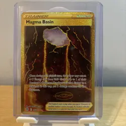 Pokemon TCG Magma Basin (Secret) 185/172 Swsh09: Brilliant Stars Holo NM - Image 1