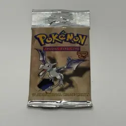Pokemon WOTC Fossil Booster Pack 21.44g Long Crimp Aerodactyl Art New 742818060714 - Image 2